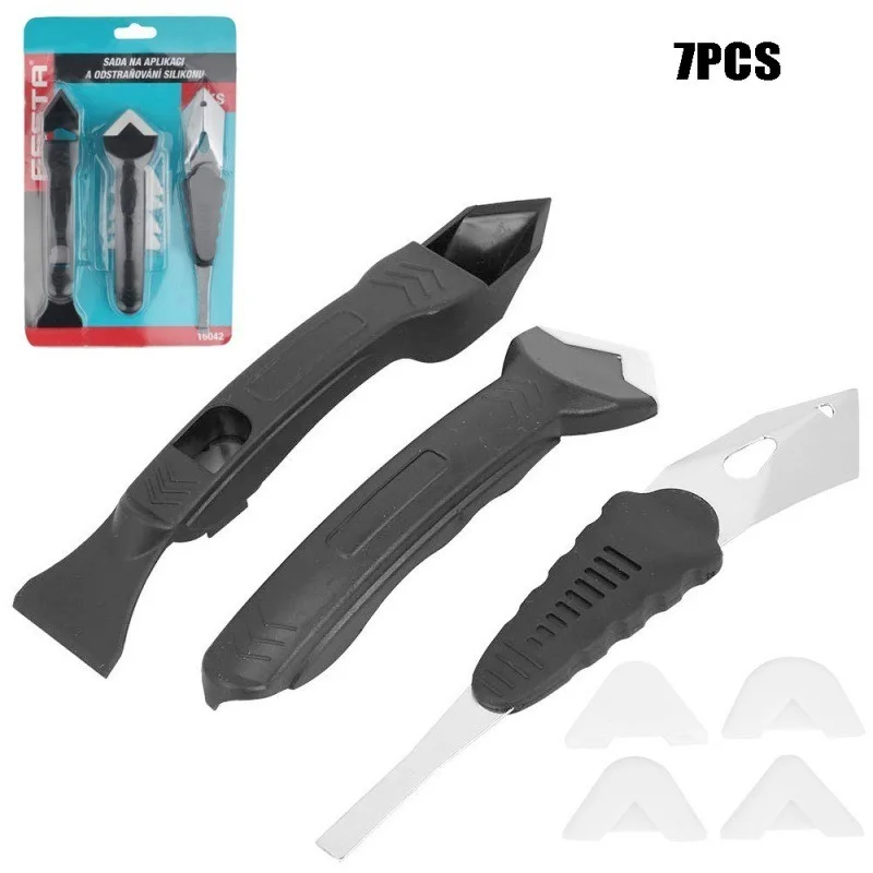 7-Piece Tool Set Of Glass Glue Corner Scraper Glass Glue Scraper 3-Piece Set Of Multifunctional Scraper + 4 Soft Glue Head
7-Piece Tool Set Of Glass Glue Corner Scraper Glass Glue Scraper 3-Piece Set Of Multifunctional Scraper + 4 Soft Glue Head