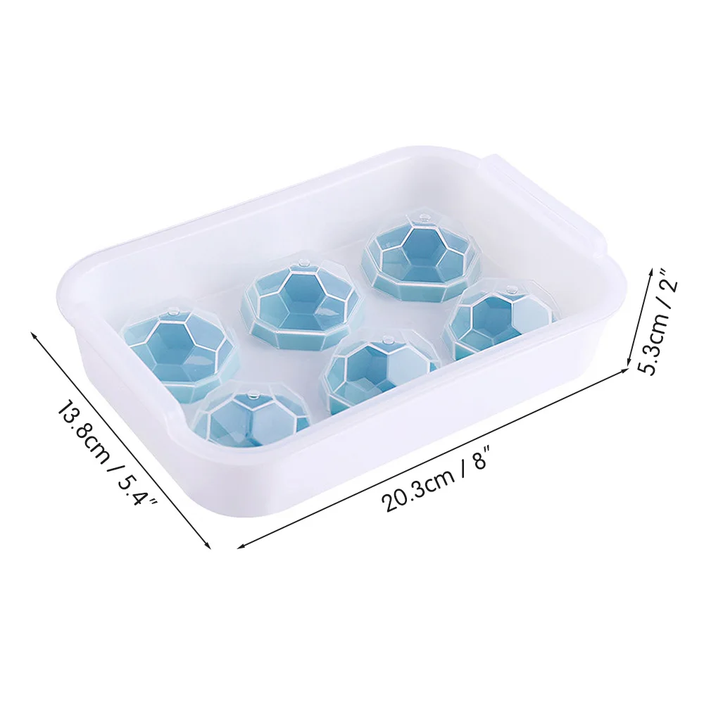 6 Grids Silicone Ice Cube Ball Mold Tray Storage Container Ice Ball Maker Whiskey Cocktail Party Bar Supplies Kitchen Tools
6 Grids Silicone Ice Cube Ball Mold Tray Storage Container Ice Ball Maker Whiskey Cocktail Party Bar Supplies Kitchen Tools