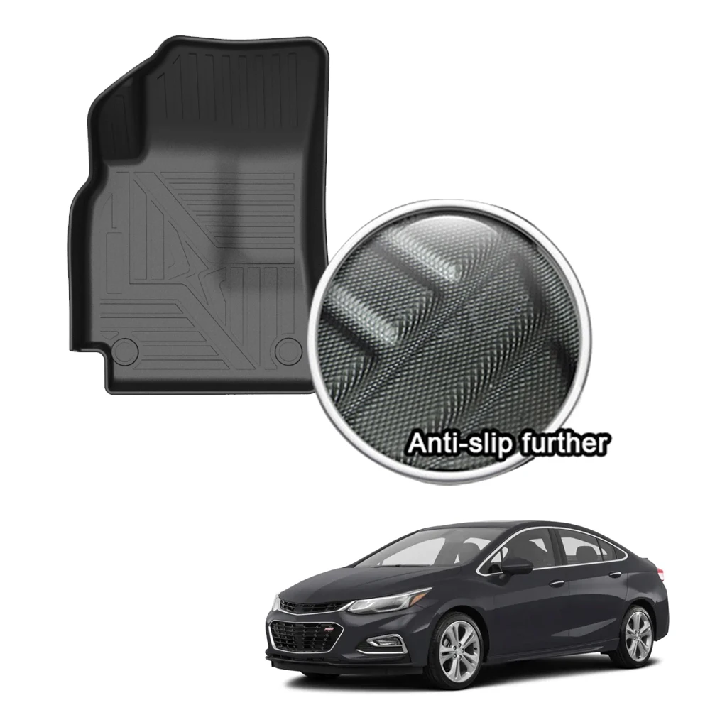 

Fully Surrounded Foot Pad For Chevrolet Cruze 2016 2017 2018 2019 Car Waterproof Non-Slip Rubber Floor Mat TPE Car Accessorie