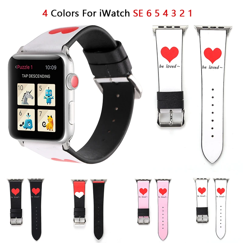 Love Leather Watchband For Apple Watch Band SE 7 6 5 41mm 45mm 40/44mm Heart Belt Bracelet Strap For iWatch series 4 3 2 38/42mm
Love Leather Watchband For Apple Watch Band SE 7 6 5 41mm 45mm 40/44mm Heart Belt Bracelet Strap For iWatch series 4 3 2 38/42mm
