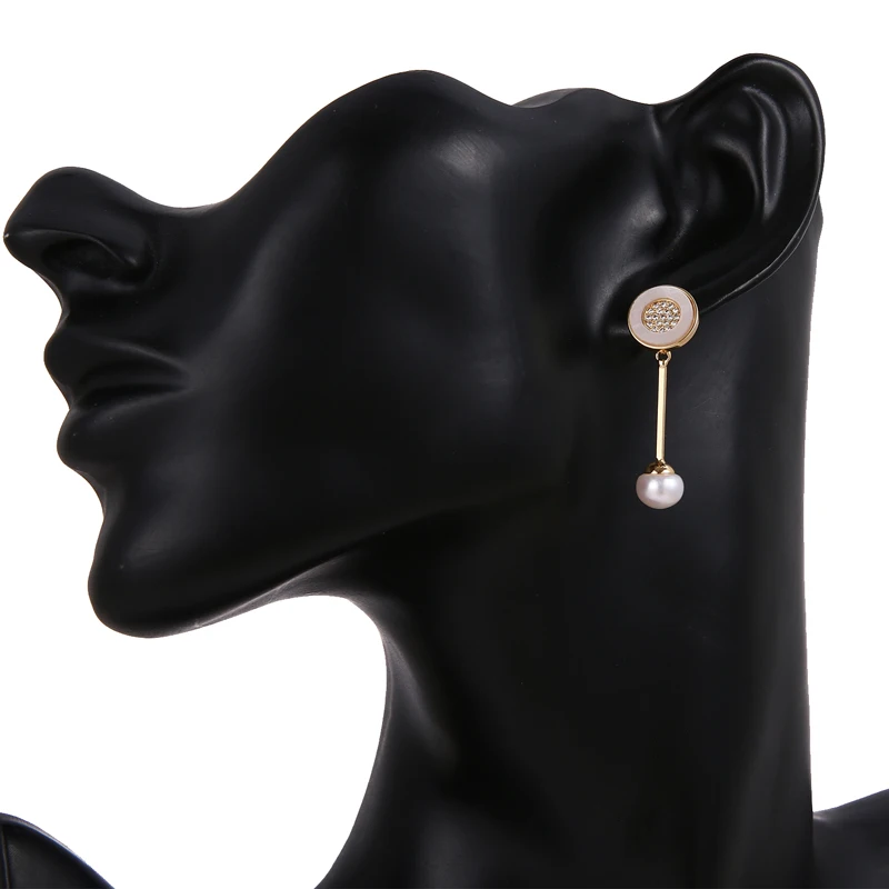 Season New Arrival Decoration In Party Women Elegant Attractive Gift Geometry Shape Connect With Pearl Gold Earring
Season New Arrival Decoration In Party Women Elegant Attractive Gift Geometry Shape Connect With Pearl Gold Earring