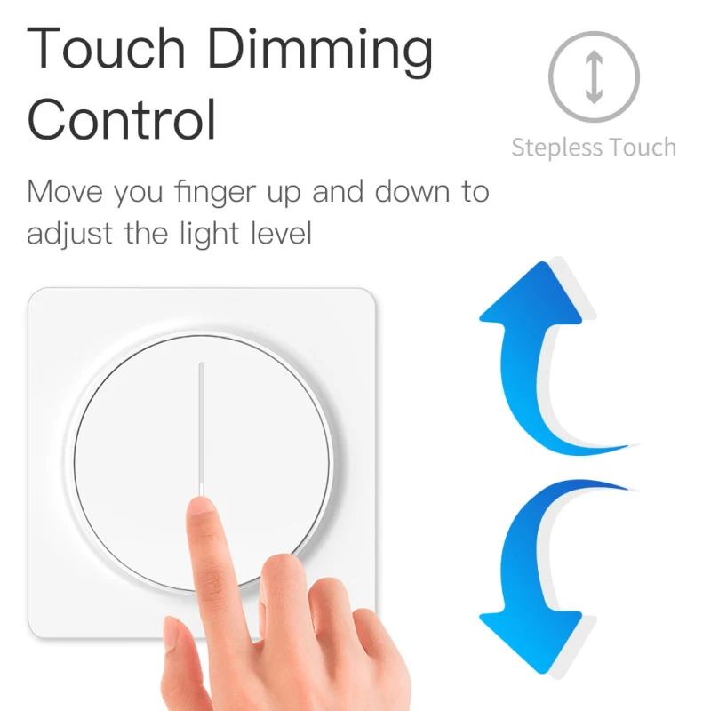 Wifi Smart Switch Light Dimmer Controller Remote Control Touchless Panel Outdoor Work With Alexa Google Home
Wifi Smart Switch Light Dimmer Controller Remote Control Touchless Panel Outdoor Work With Alexa Google Home