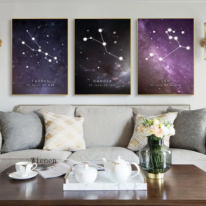 Twelve Constellations Wall Art Canvas Posters Zodiac Astrology Sign Prints Painting Kids Room Living Room Decoration Pictures
Twelve Constellations Wall Art Canvas Posters Zodiac Astrology Sign Prints Painting Kids Room Living Room Decoration Pictures