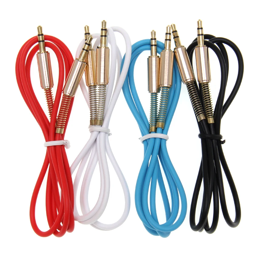 3.5MM Audio Cable 3.5 Male To Male Jack AUX Cable Headphone Speaker for IPhone Car AUX Cord Spring Cable 50pcs/lot
3.5MM Audio Cable 3.5 Male To Male Jack AUX Cable Headphone Speaker for IPhone Car AUX Cord Spring Cable 50pcs/lot