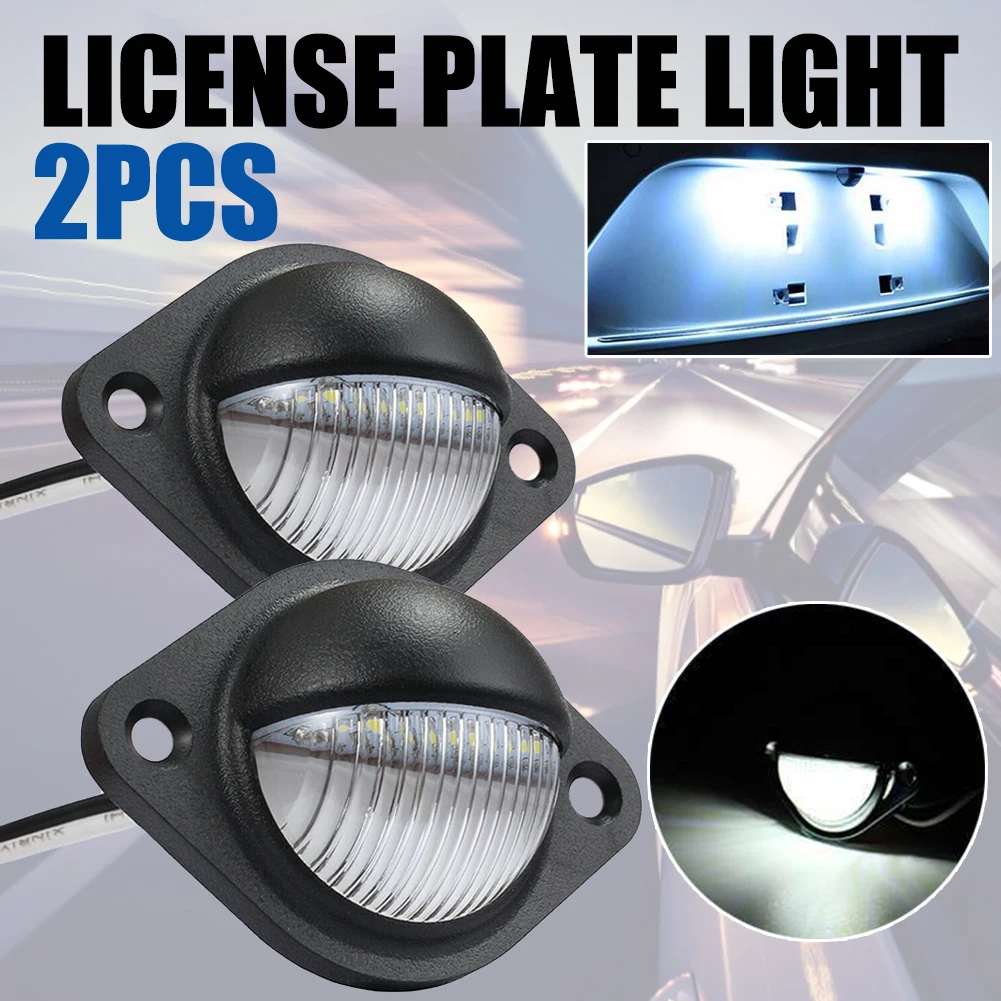 12V 24V Universal 3LED License Plate Light Rear Tail Lamp For Car Truck Trailer ABS Plastic 0.5W White Light Car Signal Lamp
12V 24V Universal 3LED License Plate Light Rear Tail Lamp For Car Truck Trailer ABS Plastic 0.5W White Light Car Signal Lamp