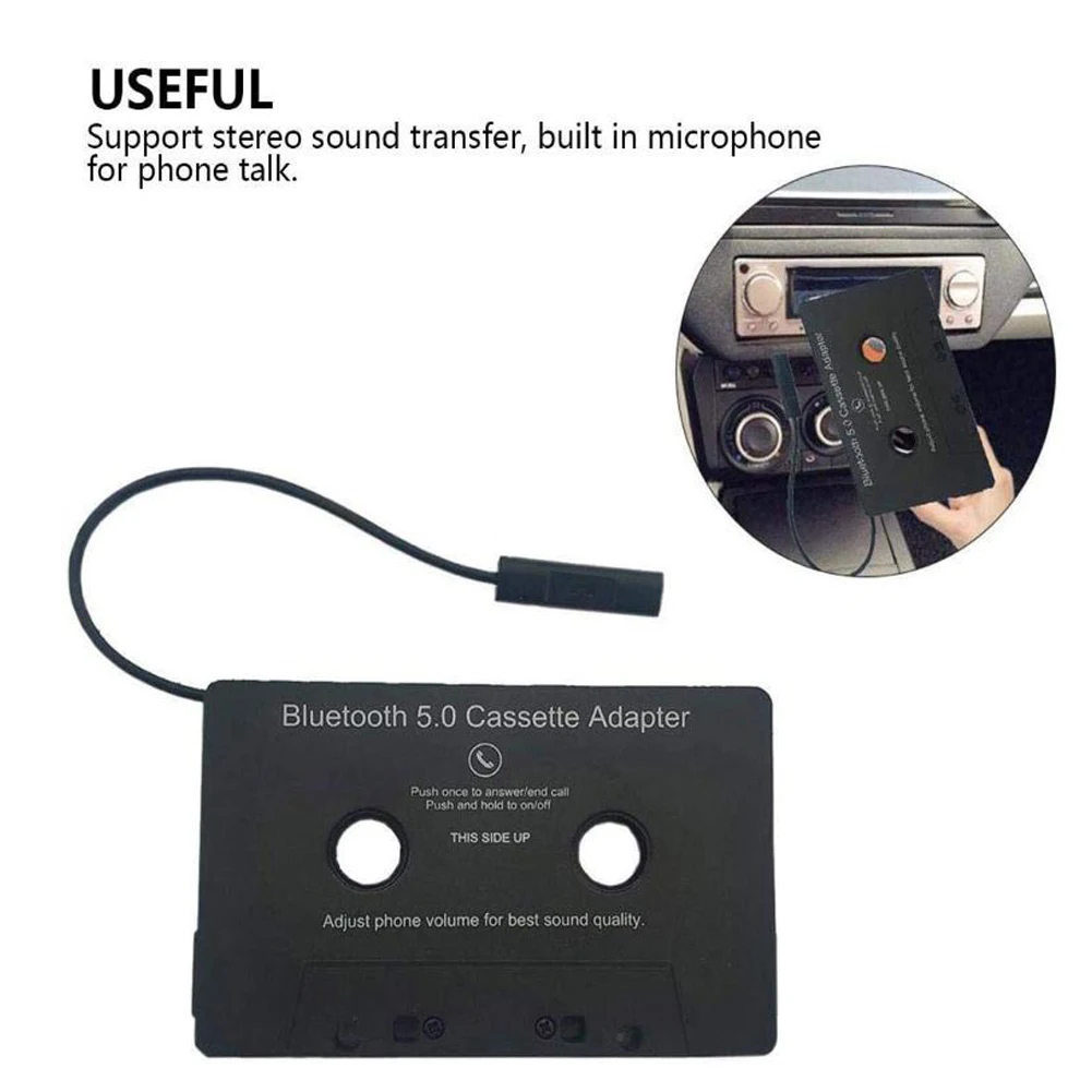 Universal Cassette Bluetooth 5.0 Adapter Converter Car Tape Audio Cassette For Aux Stereo Music Adapter Cassette With Mic
Universal Cassette Bluetooth 5.0 Adapter Converter Car Tape Audio Cassette For Aux Stereo Music Adapter Cassette With Mic