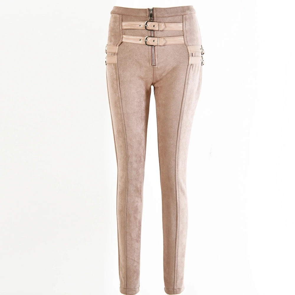 Sexy Trousers 2020 Winter New Suede Skinny High Waist Casual Women Pants Fashion Belt Buckle Pencil Pants Women Autumn Black
Sexy Trousers 2020 Winter New Suede Skinny High Waist Casual Women Pants Fashion Belt Buckle Pencil Pants Women Autumn Black