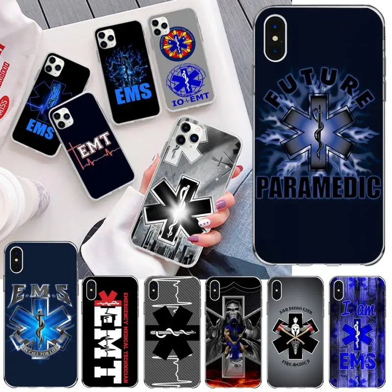 EMT EMS Medical Rescue Phone Case For iphone 13 12 11 Pro Mini XS Max 8 7 Plus X SE 2020 XR Silicone Soft Cover
EMT EMS Medical Rescue Phone Case For iphone 13 12 11 Pro Mini XS Max 8 7 Plus X SE 2020 XR Silicone Soft Cover