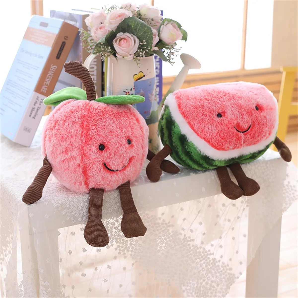 Creative Hot Sales Expression Watermelon Cherry Plush Toy Doll Home Decoration Fruit Pillow Doll A gift for a friend
Creative Hot Sales Expression Watermelon Cherry Plush Toy Doll Home Decoration Fruit Pillow Doll A gift for a friend
