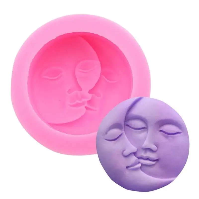 Sun and Moon Face Silicone Mold Craft Diy Fondant Chocolate Soap Mold Handmade Polymer Clay Wax Crayon Cake Decorate Baking Tool
Sun and Moon Face Silicone Mold Craft Diy Fondant Chocolate Soap Mold Handmade Polymer Clay Wax Crayon Cake Decorate Baking Tool