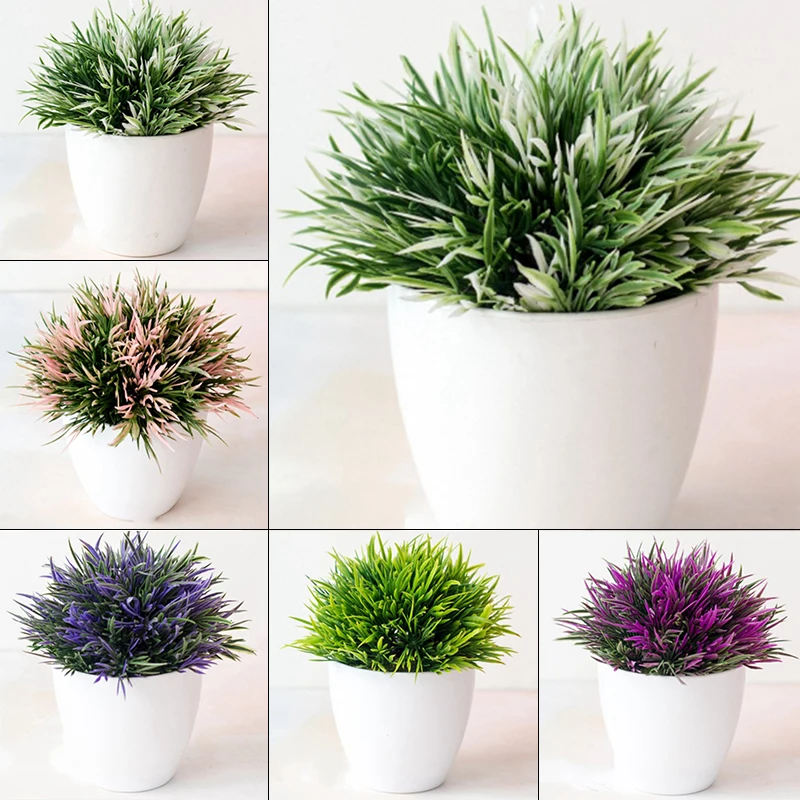 Artificial Green Pot Plant Bonsai Stimulation Grass Fake Leaf Plastic Plants With Potted Greenry Craft Home Desk Decoration
Artificial Green Pot Plant Bonsai Stimulation Grass Fake Leaf Plastic Plants With Potted Greenry Craft Home Desk Decoration