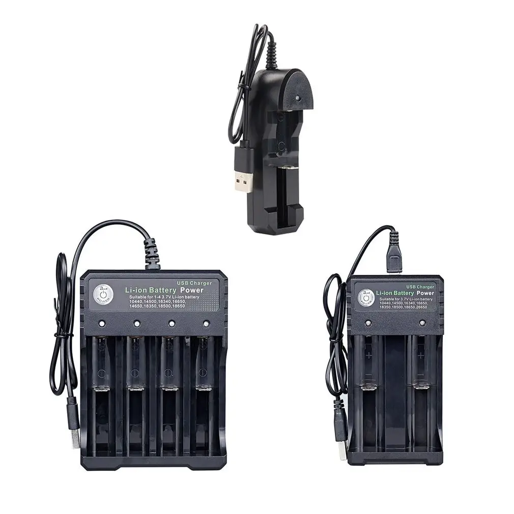 USB 18650 Battery Charger Black 4 Slots AC 110V 220V Dual For 18650 Charging 3.7V Rechargeable Lithium Battery
USB 18650 Battery Charger Black 4 Slots AC 110V 220V Dual For 18650 Charging 3.7V Rechargeable Lithium Battery