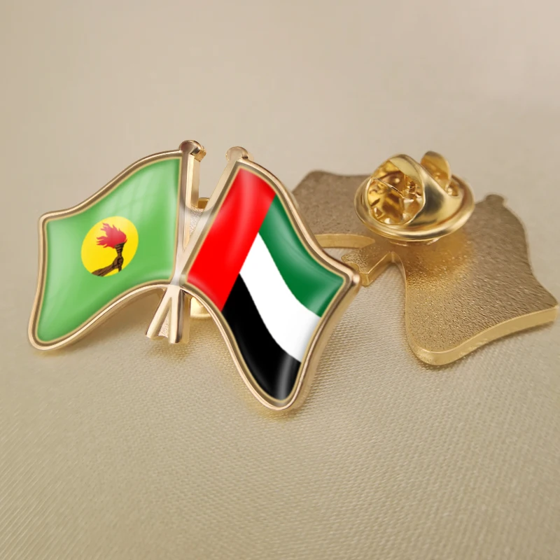 Zaire and United Arab Emirates Crossed Double Friendship Flags Lapel Pins Brooch Badges
Zaire and United Arab Emirates Crossed Double Friendship Flags Lapel Pins Brooch Badges