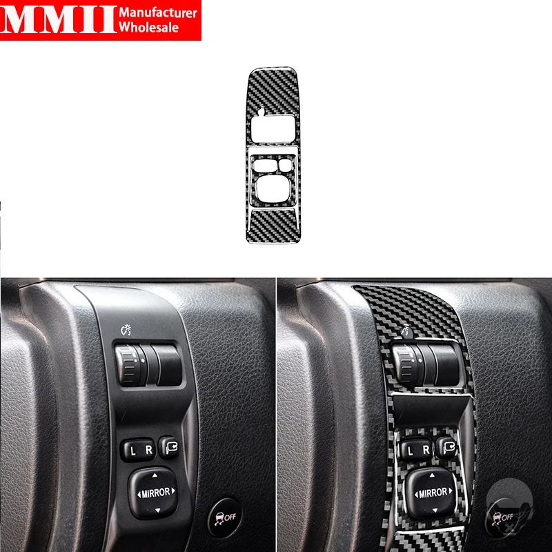 

MMII Carbon Fiber Car Accessories For Subaru Impreza 2009 2010 2011 Car Headlight Switch Panel Interior Trim Cover Stickers