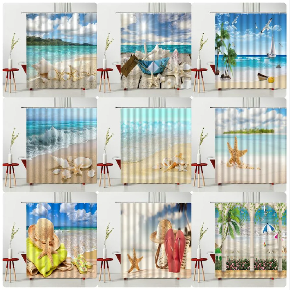 Пейзаж занавеска для душа песчаный пляж интересный Морская звезда ракушка корабль Ванна украшение фотографический фон 240x180 см
Пейзаж занавеска для душа песчаный пляж интересный Морская звезда ракушка корабль Ванна украшение фотографический фон 240x180 см