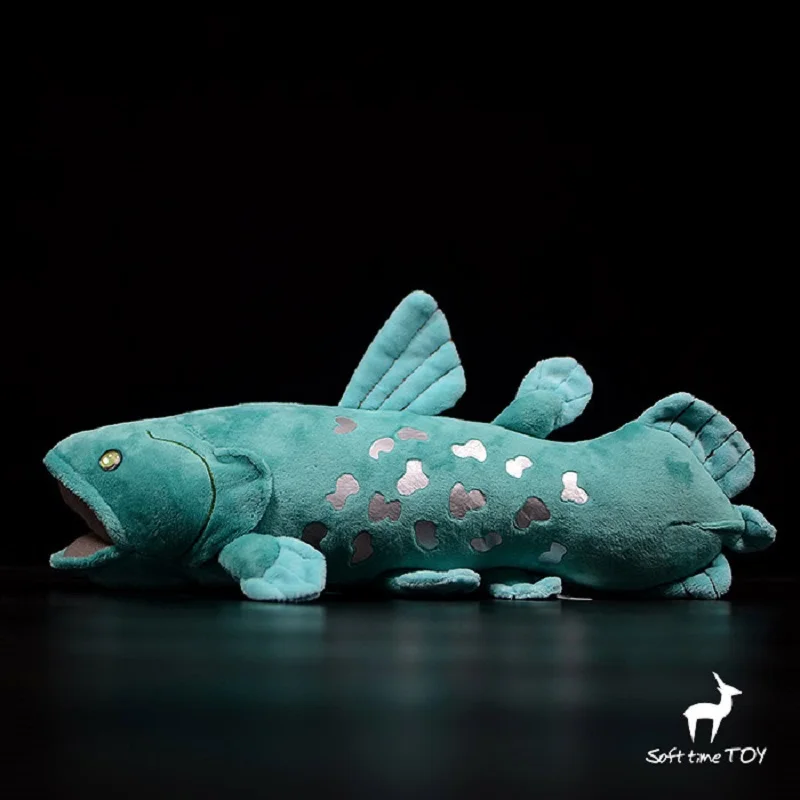 

simulation marine animal 38cm Coelacanth fish Doll Ancestor fish plush toy soft doll baby toy birthday gift h2399