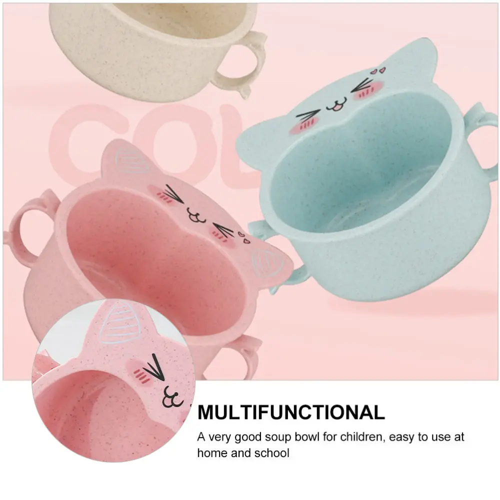 3Pcs Cartoon Cat Shaped Bowls Children Feeding Bowls School Soup Containers
3Pcs Cartoon Cat Shaped Bowls Children Feeding Bowls School Soup Containers