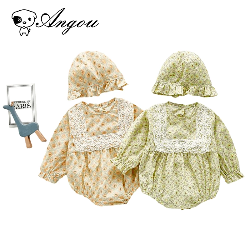 Angou Autumn Infant Baby Girls Outfit Romper Long Sleeves Floral Jumpsuit +Hat 2PCS Sweet Ruffle Dot Toddler Baby Girls Clothes
Angou Autumn Infant Baby Girls Outfit Romper Long Sleeves Floral Jumpsuit +Hat 2PCS Sweet Ruffle Dot Toddler Baby Girls Clothes