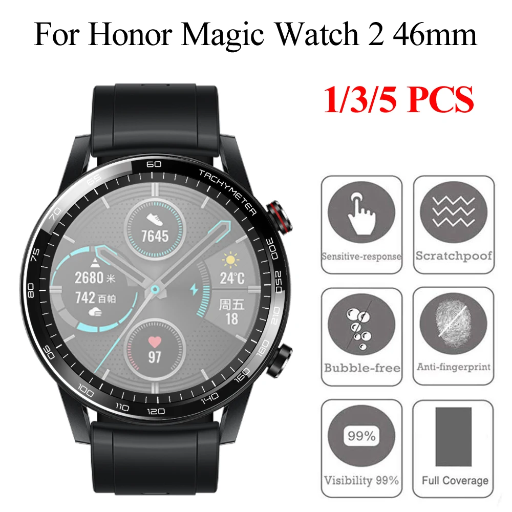 Защитная пленка для экрана Honor Magic watch 2 46 мм ультратонкая с изогнутыми аксессуары