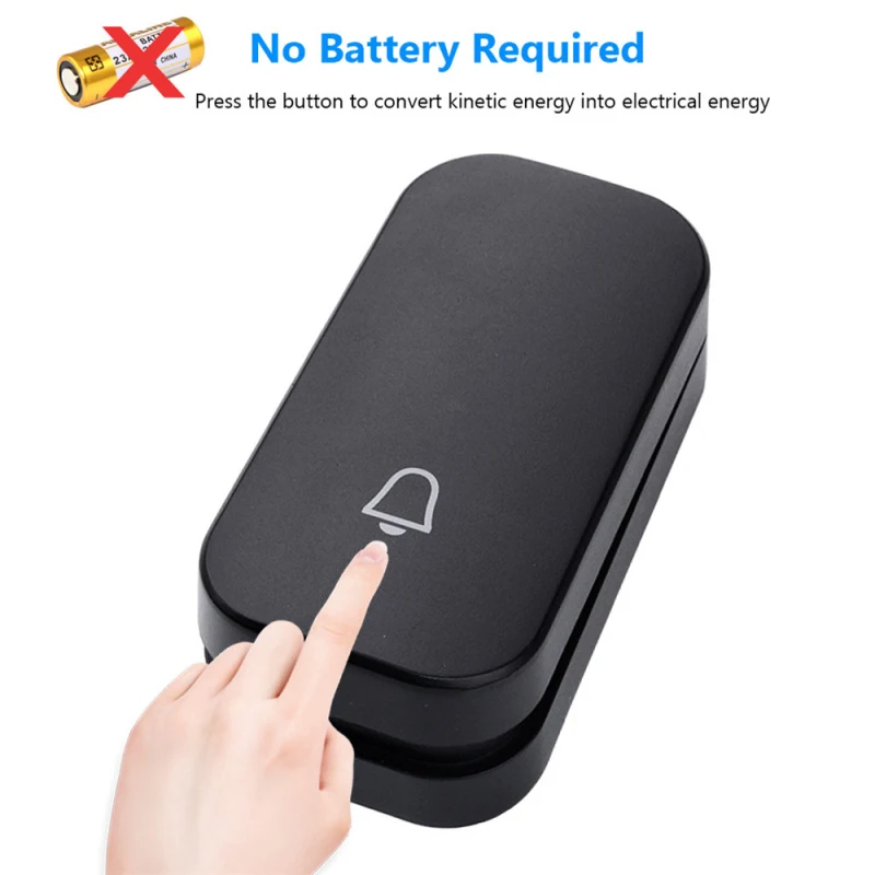 Self Powered Waterproof Wireless DoorBell Door Bell Night Light No Battery EU Plug Smart Home 1 2 Button 1 2 Receiver
Self Powered Waterproof Wireless DoorBell Door Bell Night Light No Battery EU Plug Smart Home 1 2 Button 1 2 Receiver
