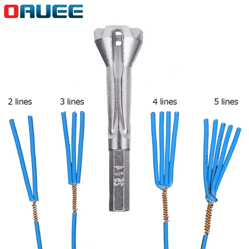 Wire doubling device Winder manual non-stripping electrician connector Wire terminal doubling device Tool 2~5 Hole
Wire doubling device Winder manual non-stripping electrician connector Wire terminal doubling device Tool 2~5 Hole