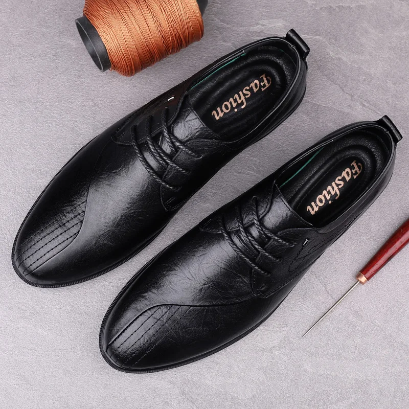 Leisure Shoes Men Casual Shoes Leather Fashion Shoe Man Zapatos Hombre Cuero Sneaker For 2020 Sports Casuales Black
Leisure Shoes Men Casual Shoes Leather Fashion Shoe Man Zapatos Hombre Cuero Sneaker For 2020 Sports Casuales Black