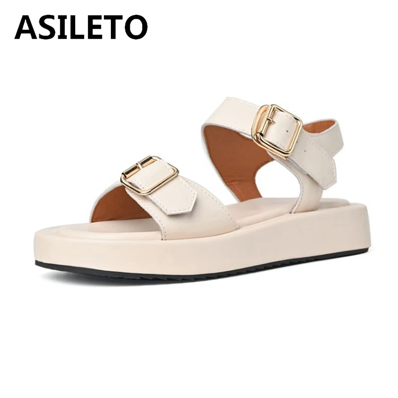 ASILETO 2021 повседневные мягкие плоские сандалии из натуральной кожи Пряжка ремешок открытый носок Платформа Толстая подошва US9 черный желтый б...
ASILETO 2021 повседневные мягкие плоские сандалии из натуральной кожи Пряжка ремешок открытый носок Платформа Толстая подошва US9 черный желтый б...