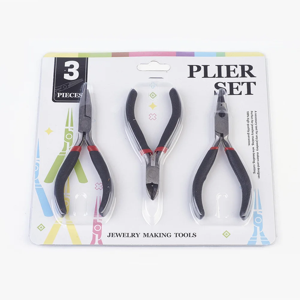 3pcs/Set Diy Jewelry Pliers Handmaking Tool Set Combination Mini Matel Pliers Making Set
3pcs/Set Diy Jewelry Pliers Handmaking Tool Set Combination Mini Matel Pliers Making Set