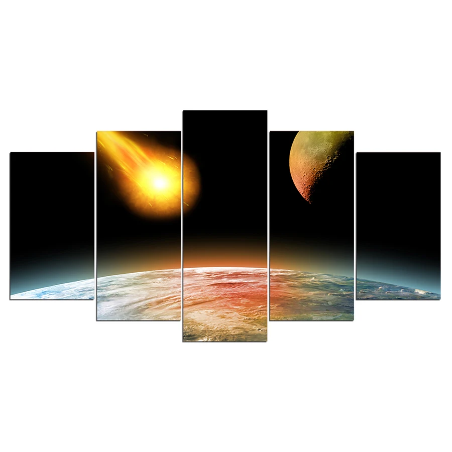 5 Painting Canvas Painting Space Modular Picture Rock Falling on the Earth Wall Canvas Painting Modern Home Decor
5 Painting Canvas Painting Space Modular Picture Rock Falling on the Earth Wall Canvas Painting Modern Home Decor