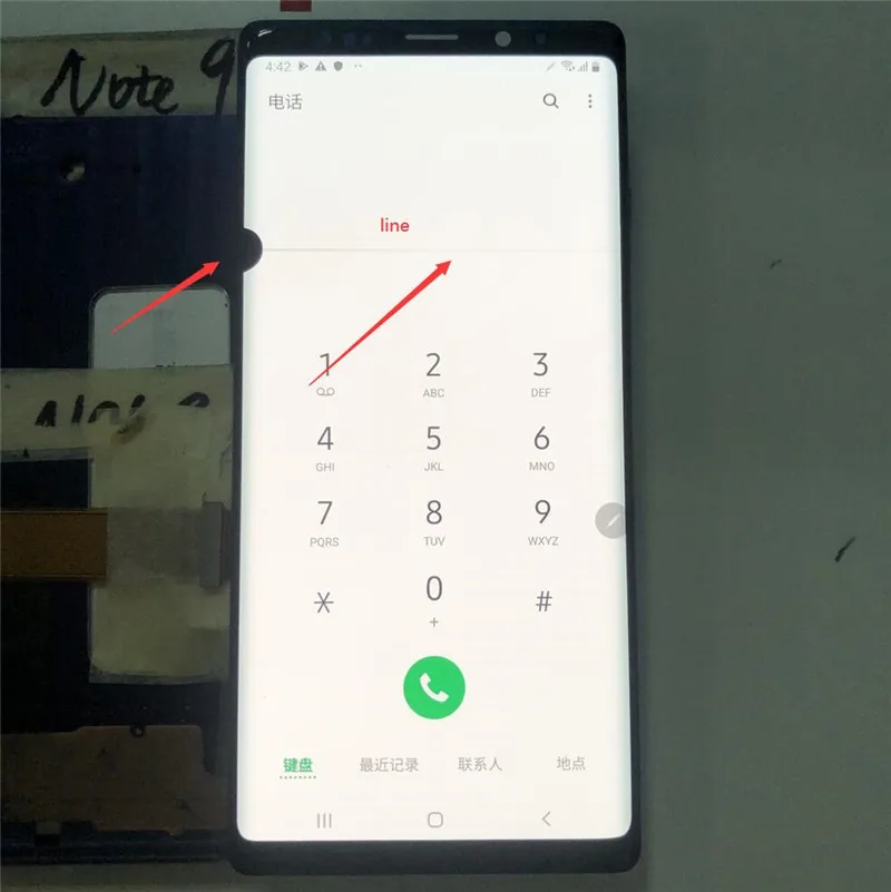 ЖК-дисплей для Samsung Galaxy Note 9 с одним выбором точечный линейный Note9 N960F N960U сенсорным