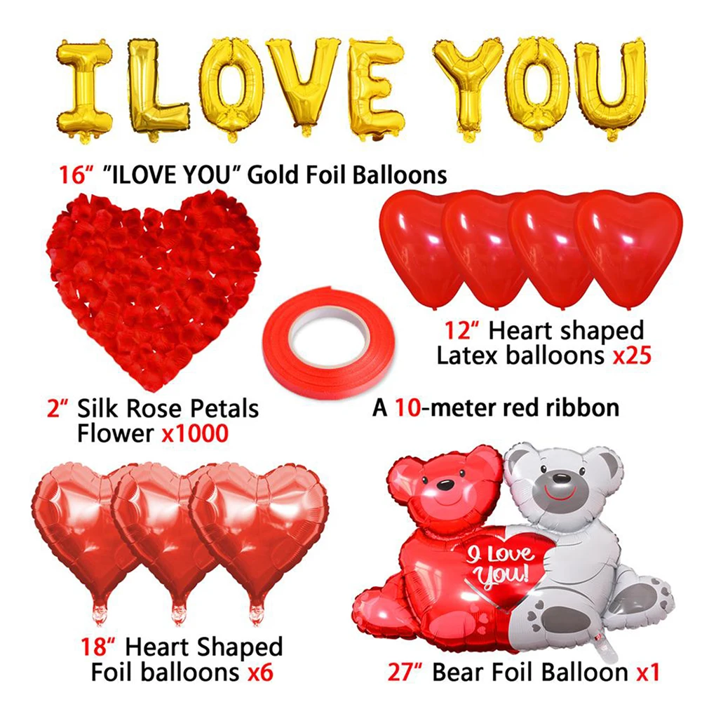 I LOVE YOU Foil Balloons For Valentine's Day Wedding Anniversary Proposal Birthday Party Decoration Balloons Ball Party Supplies
I LOVE YOU Foil Balloons For Valentine's Day Wedding Anniversary Proposal Birthday Party Decoration Balloons Ball Party Supplies