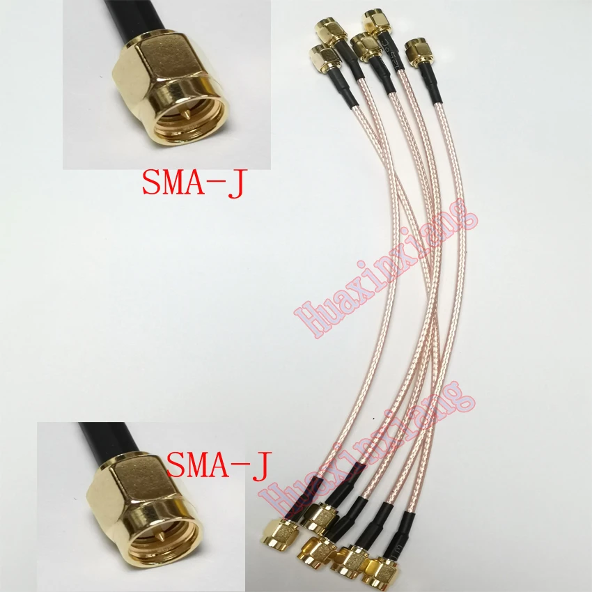 

5pcs/Lot SMA-J To SMA J Male Jack Connector RF Coaxial Extension Pigtail Cable RG316 10cm/15cm/20cm/30cm/50cm