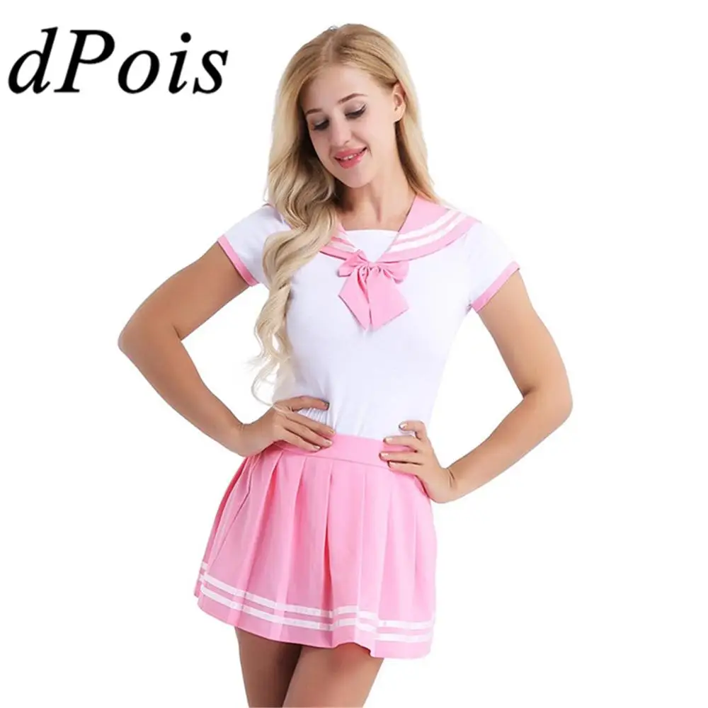 2Pcs Schoolgirl Uniforms Women Student Short Sleeve Adults Babies Romper with Mini Pleated Skirt Diaper Lovers Cosplay Costumes
2Pcs Schoolgirl Uniforms Women Student Short Sleeve Adults Babies Romper with Mini Pleated Skirt Diaper Lovers Cosplay Costumes