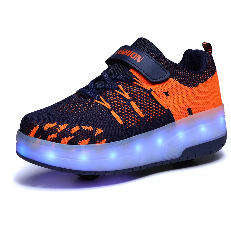 One Two wheels USB Charging Fashion Girls Boys LED Light Roller Skate Shoes For Children Kids Sneakers With Wheels Two wheels
One Two wheels USB Charging Fashion Girls Boys LED Light Roller Skate Shoes For Children Kids Sneakers With Wheels Two wheels