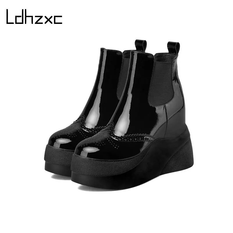 LDHZXC/женские ботинки на платформе с круглым носком; Брендовая теплая зимняя обувь из натуральной кожи на высоком каблуке; Женские ботинки «Ч...
LDHZXC/женские ботинки на платформе с круглым носком; Брендовая теплая зимняя обувь из натуральной кожи на высоком каблуке; Женские ботинки «Ч...