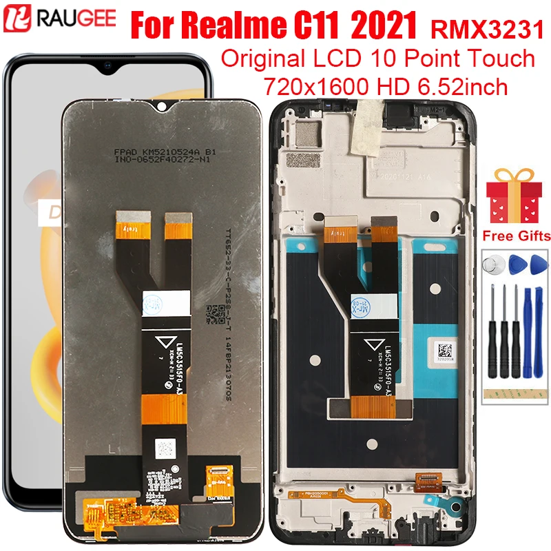 Original LCD For Realme C11 2021 RMX3231 LCD Display with Frame 10 Touch Points Screen Replacement For OPPO Realme C11 6.52inch
Original LCD For Realme C11 2021 RMX3231 LCD Display with Frame 10 Touch Points Screen Replacement For OPPO Realme C11 6.52inch