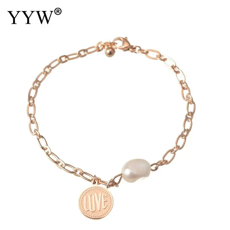 Titanium Steel Rose Gold Baroque Natural Special-Shaped Pearl Round Brand Simple Hand Ornament Five-Pointed Star For Female 
Titanium Steel Rose Gold Baroque Natural Special-Shaped Pearl Round Brand Simple Hand Ornament Five-Pointed Star For Female