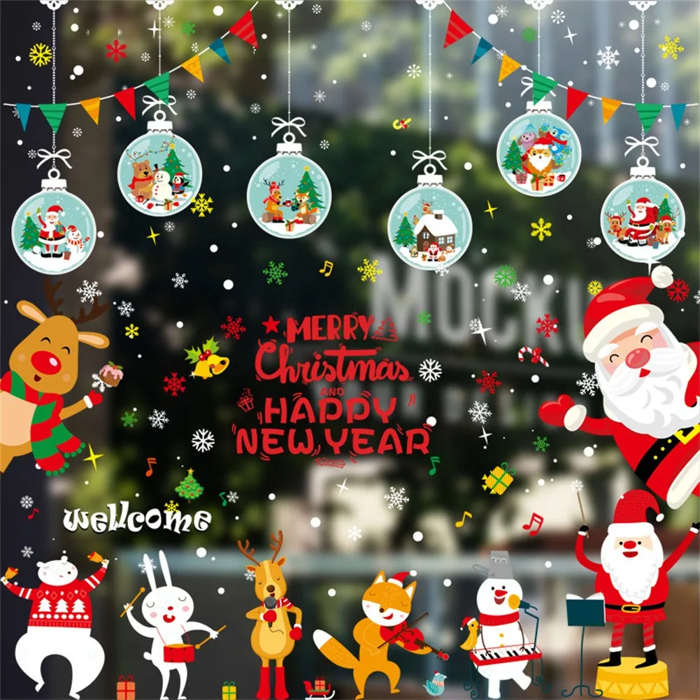1set Christmas Christmas Wall Sticker Cartoon Removable Waterproof Stickers Art Decal Wall Home Shop Window Decor Sticker
1set Christmas Christmas Wall Sticker Cartoon Removable Waterproof Stickers Art Decal Wall Home Shop Window Decor Sticker