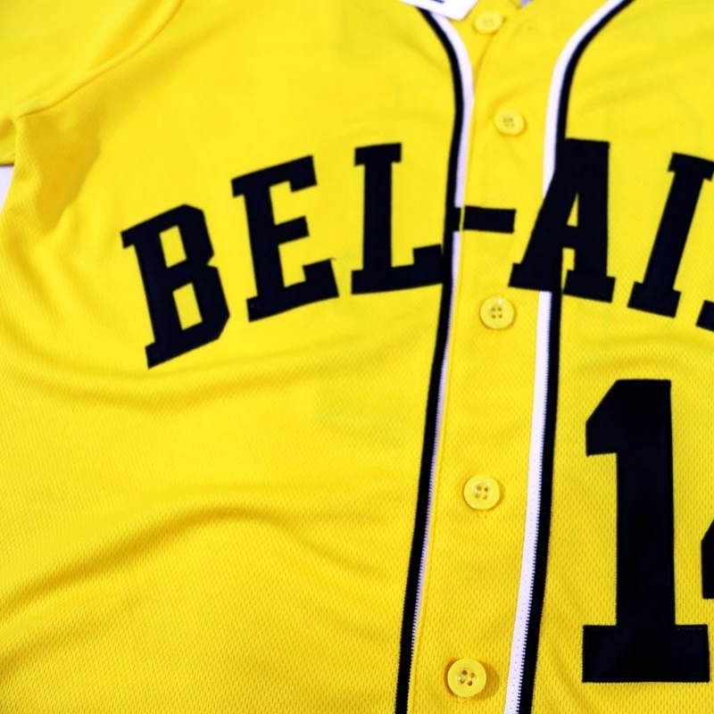 BG baseball jerseys BEL-AIR 14 SMITH jersey Outdoor sportswear Embroidery sewing yellow Hip-hop Street culture 2020 new
BG baseball jerseys BEL-AIR 14 SMITH jersey Outdoor sportswear Embroidery sewing yellow Hip-hop Street culture 2020 new