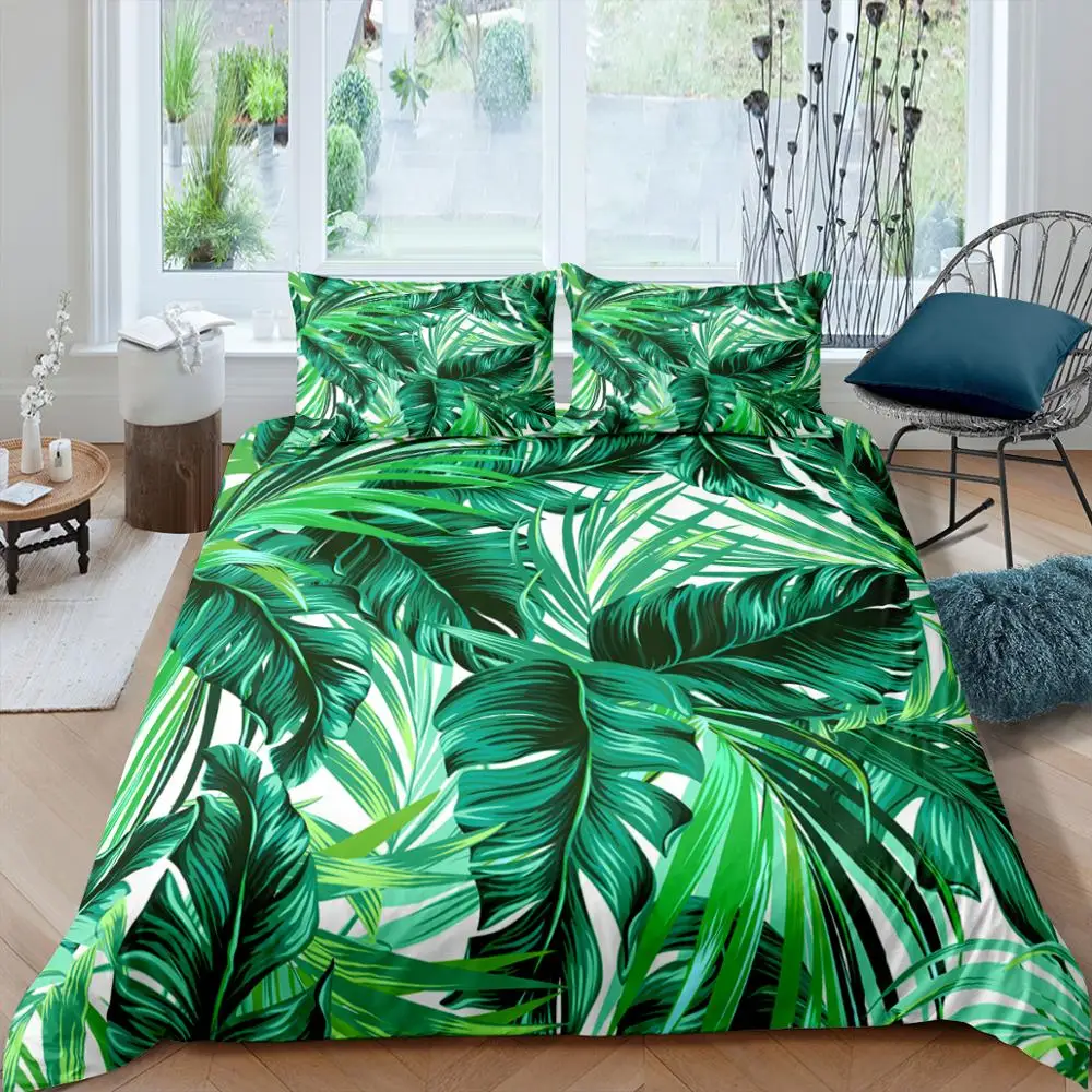 3D Bedding Set 2/3Pcs Tropical Rainforest Leaves Duvet Cover Set Single Double Twin Full Queen King Size Comforter Bedding Set
3D Bedding Set 2/3Pcs Tropical Rainforest Leaves Duvet Cover Set Single Double Twin Full Queen King Size Comforter Bedding Set