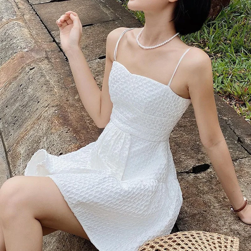 New Casual Sling Mini Dress Women Holiday Elegant Sleeveless Dress Summer Sexy Backless Ladies Dresses
New Casual Sling Mini Dress Women Holiday Elegant Sleeveless Dress Summer Sexy Backless Ladies Dresses