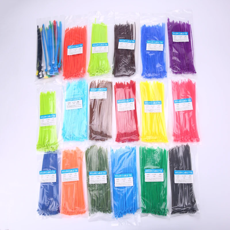 JOEKOL 100pcs/bag 13 Color Self-Locking Nylon Wire Cable Zip Ties Cable Ties White Black Organiser Fasten Cable
JOEKOL 100pcs/bag 13 Color Self-Locking Nylon Wire Cable Zip Ties Cable Ties White Black Organiser Fasten Cable
