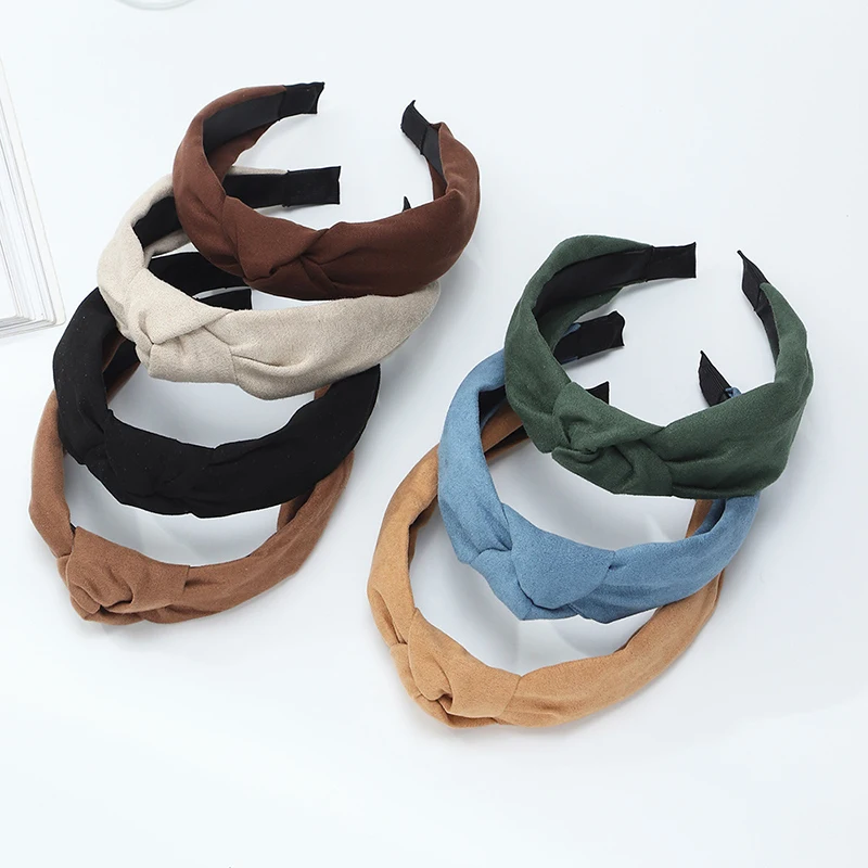 Wide Top Knot Hair Bands For Women Pure Color Elegant Temperamental Solid Color Wide Hair Hoop Fashion Cloth Head Hoop
Wide Top Knot Hair Bands For Women Pure Color Elegant Temperamental Solid Color Wide Hair Hoop Fashion Cloth Head Hoop