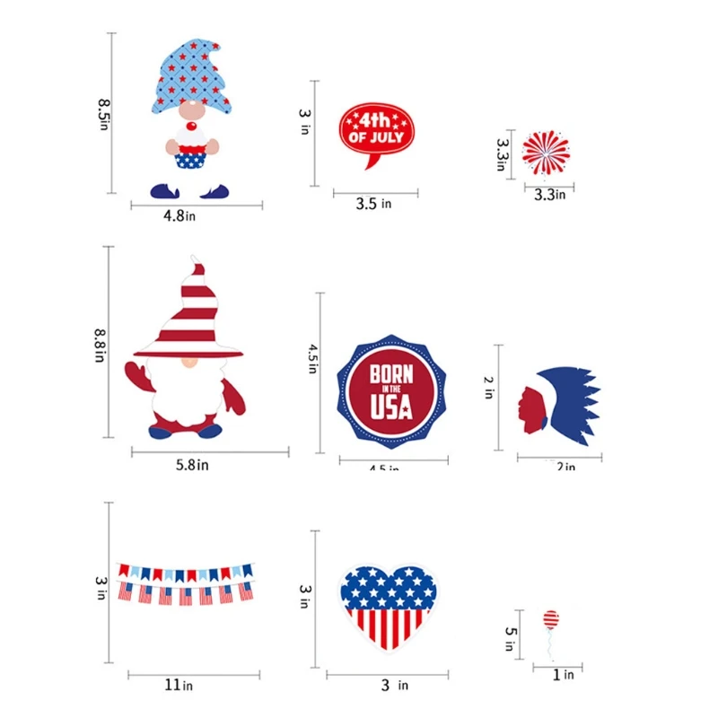 4th of July Window Decor Wall Waterproof Decals Personalized Design Stickers Suitable for Home Auto Decorations
4th of July Window Decor Wall Waterproof Decals Personalized Design Stickers Suitable for Home Auto Decorations