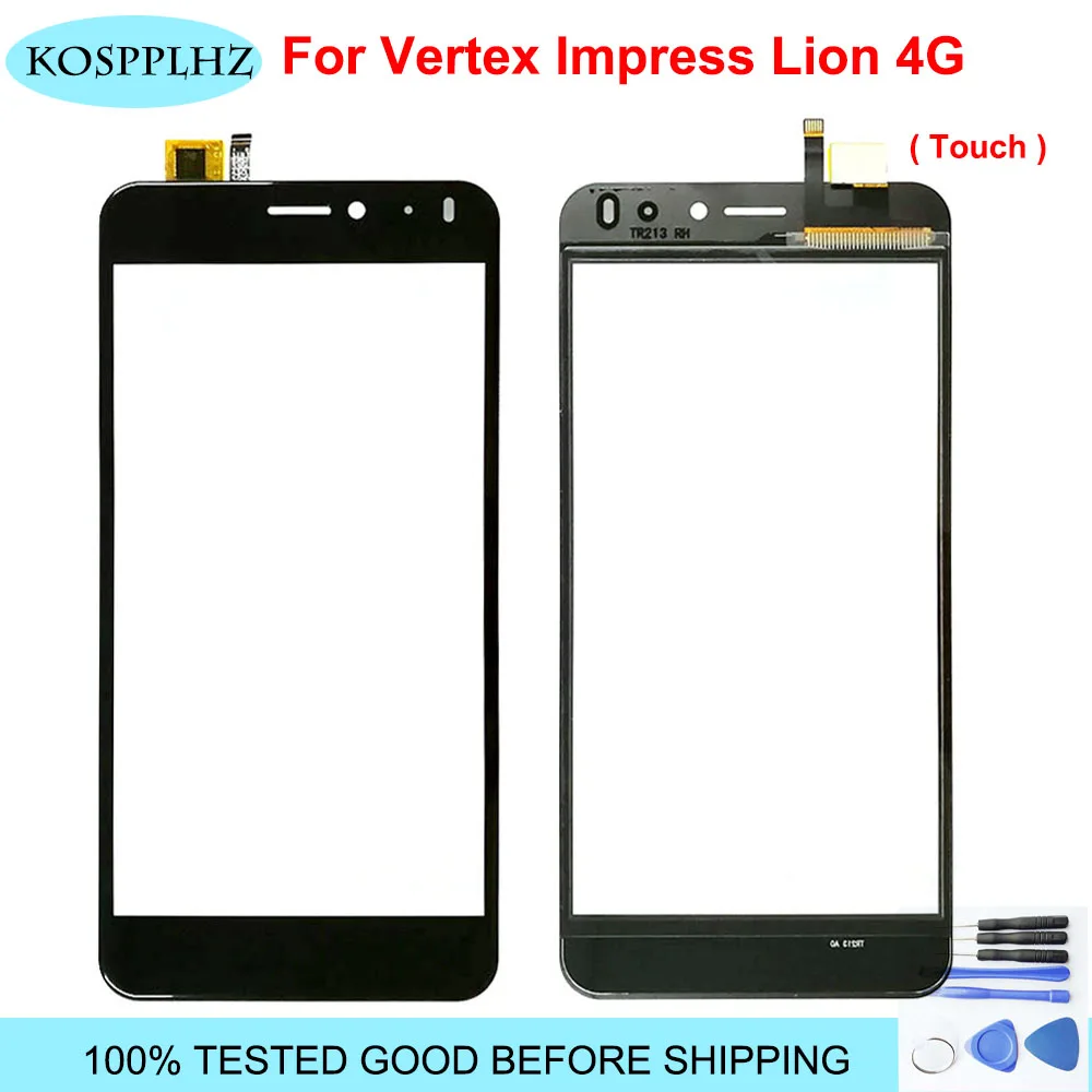 

5.5'' Mobile Phone Touch Screen Glass For Vertex impress lion 4G Touch Screen Glass Digitizer Panel Sensor +tools