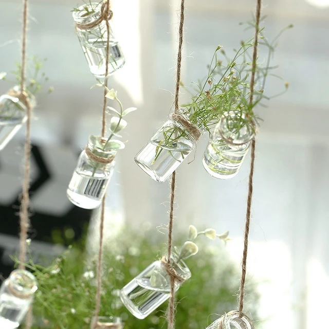 Wind Chimes Style Decor Glass Vase Hanging Vase With Mini Bottle Nordic Home Decor Flower Plant Hydroponic Containe
Wind Chimes Style Decor Glass Vase Hanging Vase With Mini Bottle Nordic Home Decor Flower Plant Hydroponic Containe