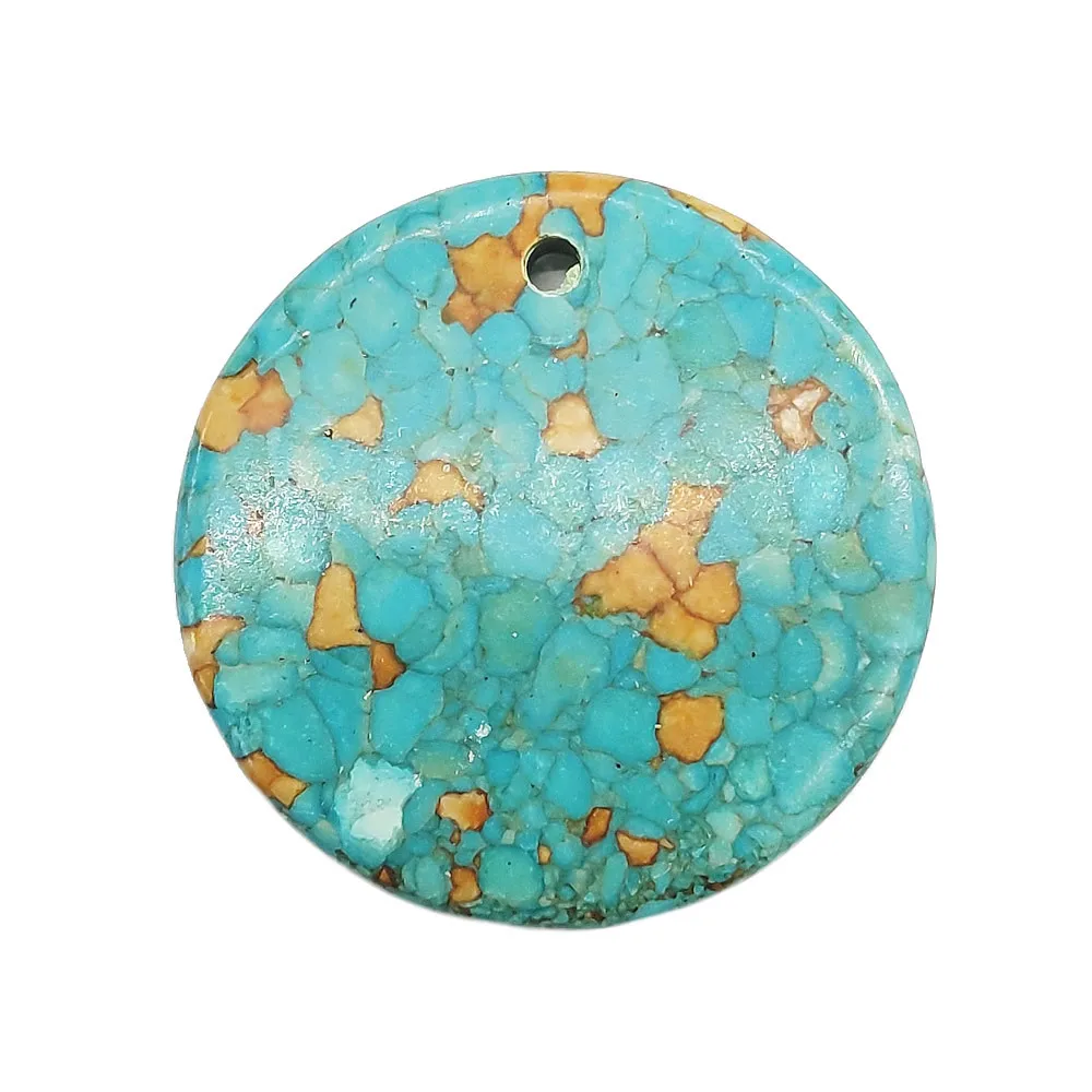 Natural Stone Turquoise Pendant 5x40mm Round Pendant Making DIY Bracelet Necklace Earrings Jewelry Accessories
Natural Stone Turquoise Pendant 5x40mm Round Pendant Making DIY Bracelet Necklace Earrings Jewelry Accessories