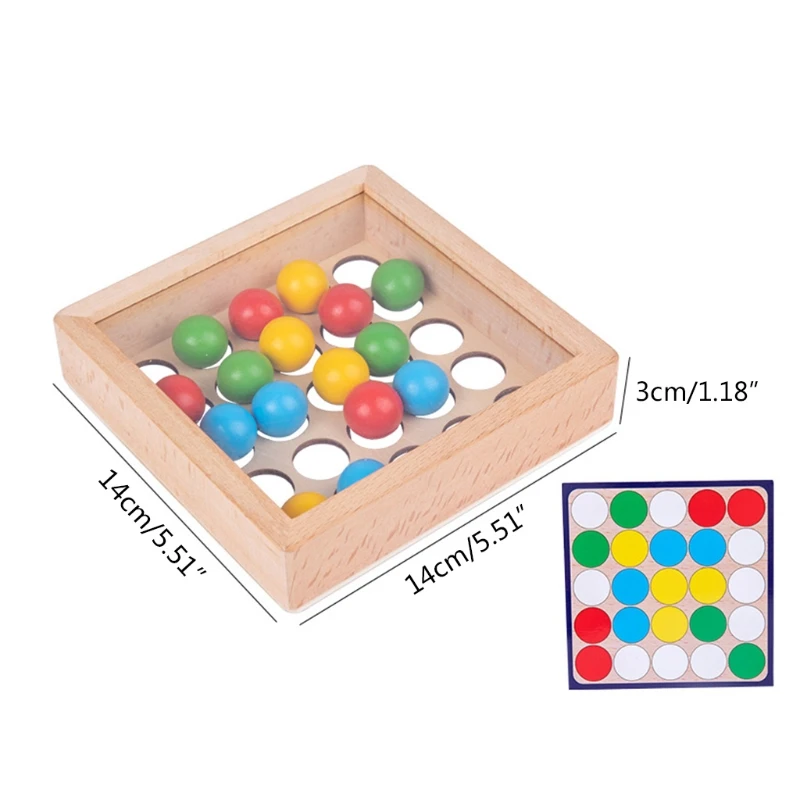1Set Matching Game Toy Wooden Colorful Bead Color Match Toy Board Developmental Toy Montessori Educational Busy Board
1Set Matching Game Toy Wooden Colorful Bead Color Match Toy Board Developmental Toy Montessori Educational Busy Board