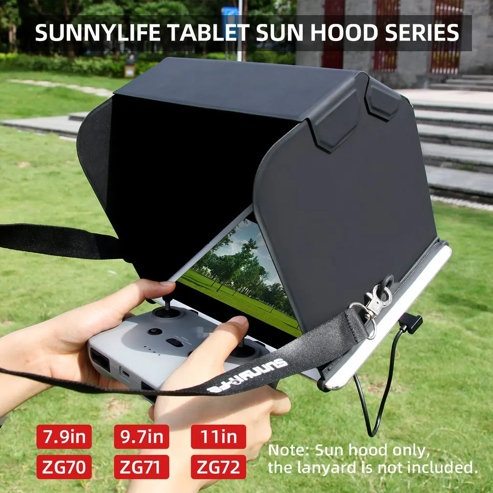 

Sunnylife ZG70 солнцезащитный козырек для планшета 7,9/9,7/11in, пульт дистанционного управления, козырек от солнца, складной магнитный козырек из иску...