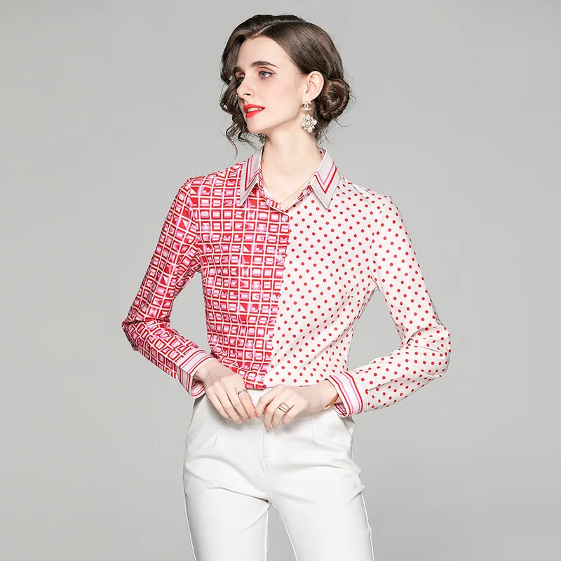 Polka Dot chemise femme Turn Down Collar blusas mujer de moda Long Sleeves camisas de mujer OL Daily shirts for women Button Up
Polka Dot chemise femme Turn Down Collar blusas mujer de moda Long Sleeves camisas de mujer OL Daily shirts for women Button Up